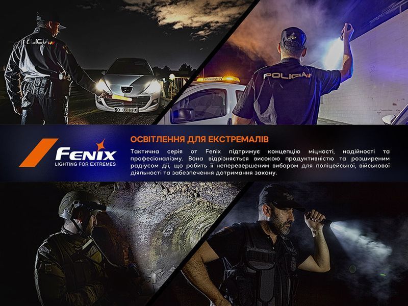 Fenix T6 тактична ручка з ліхтариком синя T6-Blue фото