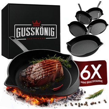 Чавунна міні-пательня з носиком Gussk&ouml;nig 13,5 см, 6 шт 170639 фото