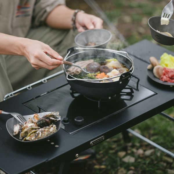 Стіл для барбекю сталевий Naturehike CNK2350CF018, чорний 6976507663960 фото