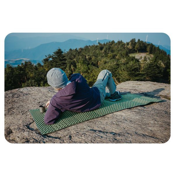 Килимок туристичний складаний одномісний IXPE Naturehike CNK2450WS044 з алюмінієвою плівкою, 195x60x1.8 см, синій 70907 фото