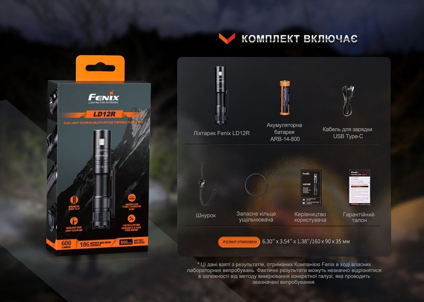 Ліхтар ручний Fenix LD12R LD12R фото