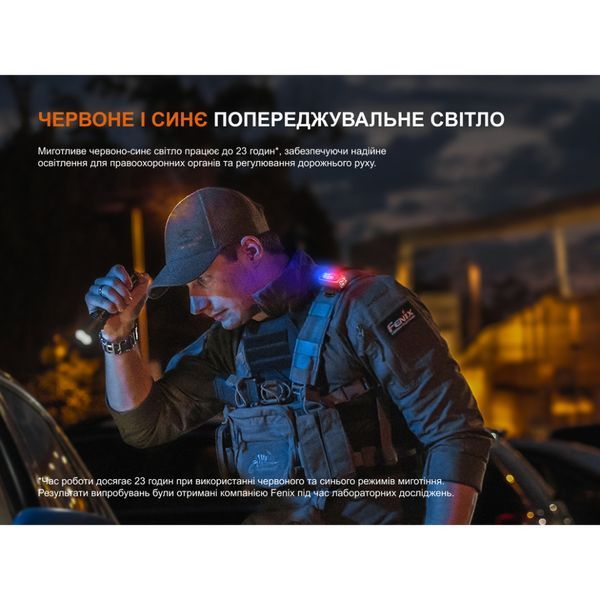 Ліхтар з кліпсою Fenix E04R, чорний E04RB фото