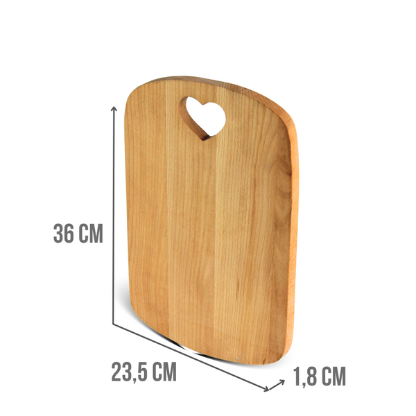 Дошка для нарізання HEART 36 см D015 фото