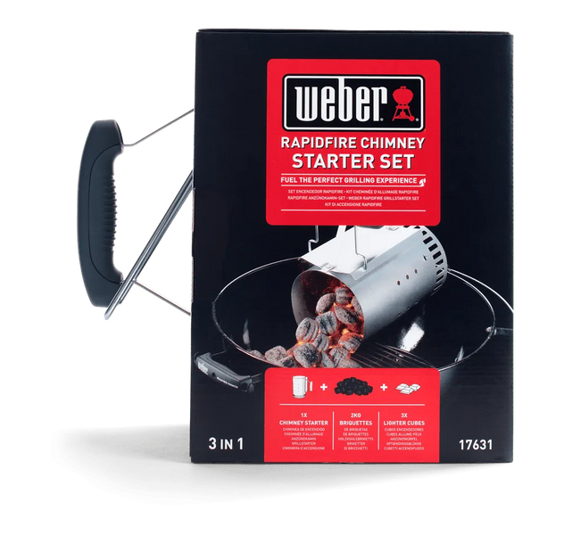 Набір для розпалювання гриля Weber (Стартер, Брикети 2 кг, кубики для розпалу 3 шт) 17631 фото